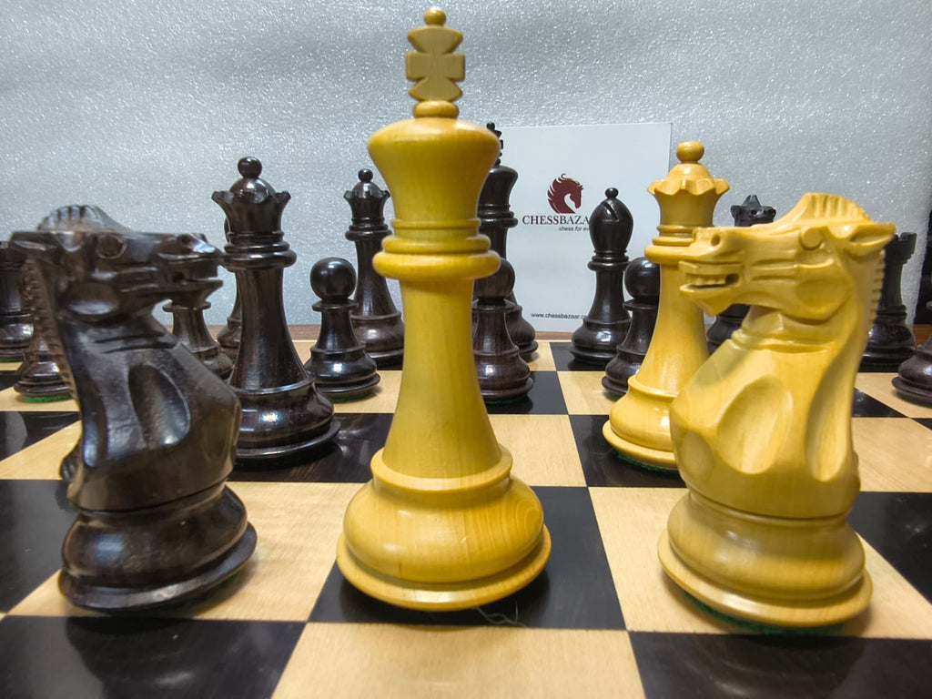Ajedrez Staunton 4" en Rosewood y Boxwood | ChessBazaar | Ajedrez Alta Gama