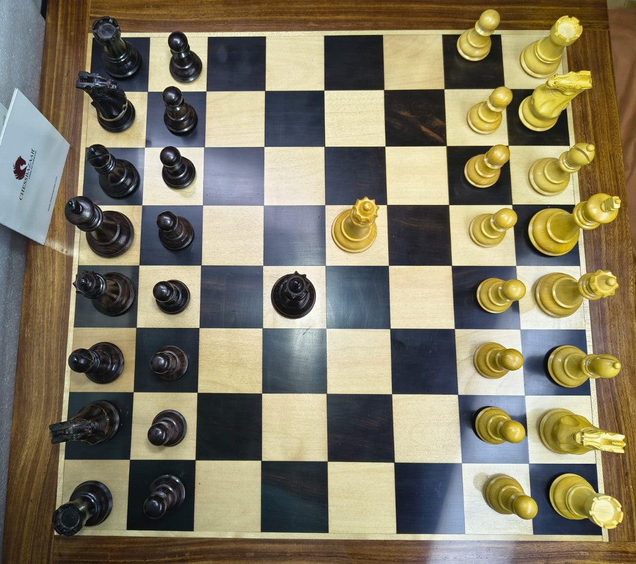 Ajedrez Staunton 4" en Rosewood y Boxwood | ChessBazaar | Ajedrez Alta Gama