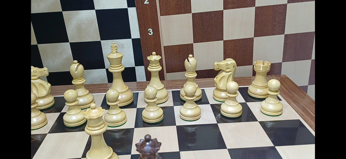 Ajedrez Reykjavik Staunton 3.8" en Shessham y Boxwood | Royal Chess Mall. Nuevo!
