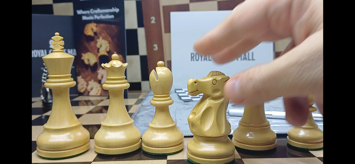 Ajedrez Reykjavik Staunton 3.8" en Shessham y Boxwood | Royal Chess Mall. Nuevo!